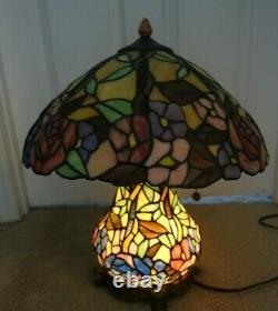 Tiffany Style Stained Glass Lamp Mosaic Base