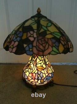 Tiffany Style Stained Glass Lamp Mosaic Base