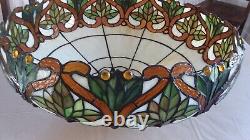 Tiffany Style Stained Glass Lamp Shade 20 Inch Diameter