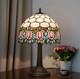 Tiffany Style Stained Glass Lamp Tulip Table Lamp Vintage Bedside Light Decor