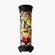 Tiffany Style Stained Glass Pedestal Floor Lamp Night Light 30 Floral Design