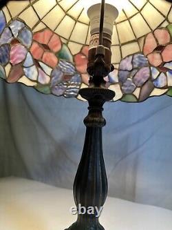 Tiffany Style Stained Glass Shade Table Lamp 3 Way