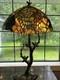Tiffany Style Stained Glass Table Desk Lamp Tree Bird Style Leaf Grape Shade