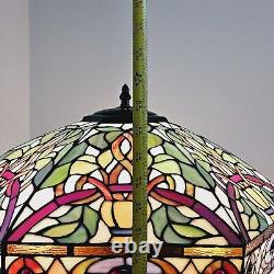 Tiffany Style Stained Glass Table Lamp 3 Bulb Large Lamp 24×18