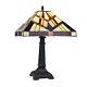 Tiffany Style Stained Glass Table Lamp Mission Design With 12 Wide Shade