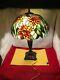 Tiffany Style Stained Glass Table Lamp Shade & Base Quoizel Gorgeous Lamp Shade