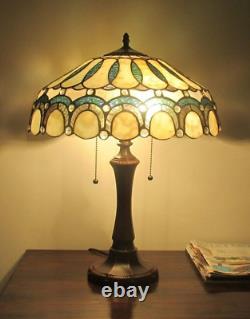 Tiffany Style Stained Glass Table Lamp Victorian Design Shade