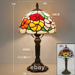 Tiffany Style Stained Glass Table Lamp Vintage Bedside Desk Light E27 Decor Tiffany Style Stained Glass Table Lamp Vintage Bedside Desk Light E27 Decor