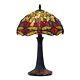 Tiffany Style Stained Glass Table Lamp With Dragonfly Design Shade