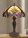 Tiffany Style Stained Glass Table Lamp With Victorian Design Shade