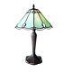 Tiffany Style Stained Glass Table Lamp With Victorian Design Shade