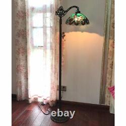 Tiffany-Style Stained Glass Victorian Reading Floor Lamp, 1 Light, with 13 Shade