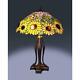 Tiffany Style Stained Glass Yellow Sunflower Table Lamp 19 Shade New