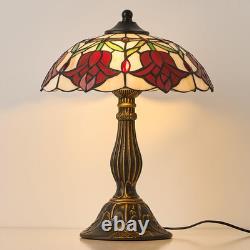Tiffany Style Table Lamp, 12 Inch Tiffany Style Stained Glass Table Lamp Bed Roo