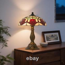 Tiffany Style Table Lamp, 12 Inch Tiffany Style Stained Glass Table Lamp Bed Roo