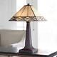 Tiffany Style Table Lamp Art Deco Bronze Stained Glass For Living Room Bedroom