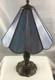 Tiffany Style Table Lamp Blue Shade 20 Inch