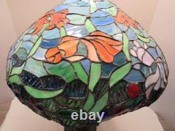 Tiffany Style Table Lamp Goldfish Design 24