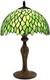 Tiffany Style Table Lamp Green Wisteria Stained Glass Light