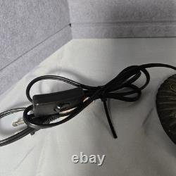 Tiffany Style Table Lamp Green Wisteria Stained Glass Vintage Bedside Light