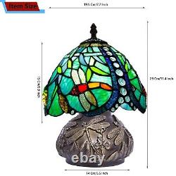 Tiffany Style Table Lamp, Handmade Stained Glass Lamp, 8x11 inches Small Drago