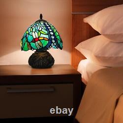 Tiffany Style Table Lamp, Handmade Stained Glass Lamp, 8x11 inches Small Drago