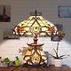 Tiffany Style Table Lamp Jeweled Desk Lamp Floral Stained Glass Home Decor Light