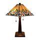 Tiffany Style Table Lamp Mission 22 Tall Stained Glass N/a