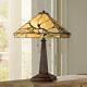 Tiffany Style Table Lamp Mission Bronze Tree Branch Glass Living Room Bedroom