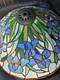 Tiffany Style Table Lamp Shade Green Blue Leaded Stained Acrylic/glass 10tx12w