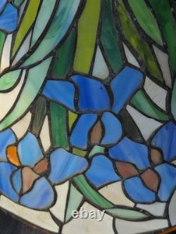 Tiffany Style Table Lamp Shade Green Blue Leaded Stained Acrylic/Glass 10Tx12W