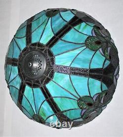 Tiffany Style Table Lamp Shade Multi-Color Stained Glass 16 Diameter