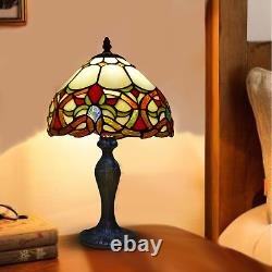 Tiffany Style Table Lamp Stained Glass Handcrafted Art Desk Light Bedside Lamps
