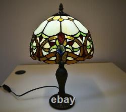 Tiffany Style Table Lamp Stained Glass Handcrafted Art Desk Light Bedside Lamps