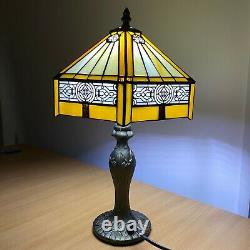 Tiffany Style Table Lamp Stained Glass Handcrafted Bedside Light Desk Lamps UK