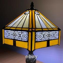 Tiffany Style Table Lamp Stained Glass Handcrafted Bedside Light Desk Lamps UK