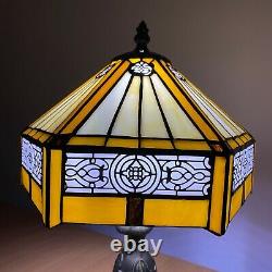 Tiffany Style Table Lamp Stained Glass Handcrafted Bedside Light Desk Lamps UK