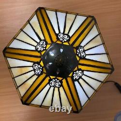 Tiffany Style Table Lamp Stained Glass Handcrafted Bedside Light Desk Lamps UK