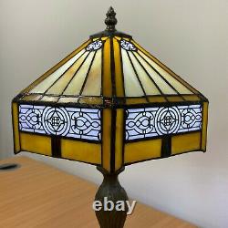 Tiffany Style Table Lamp Stained Glass Handcrafted Bedside Light Desk Lamps UK