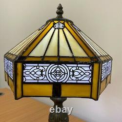 Tiffany Style Table Lamp Stained Glass Handcrafted Bedside Light Desk Lamps UK