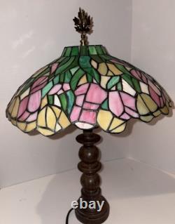 Tiffany Style Table Lamp Stained Glass Lamp Shade 15 Works