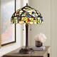 Tiffany Style Table Lamp Traditional Bronze Stained Glass For Living Room