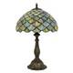 Tiffany Style Table Lamp Vintage Stained Glass Desk Lamp Mable Gradient Green