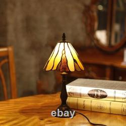 Tiffany Style Table Lamp for Living Room 3 Color-Temperature Stained Glass Sm