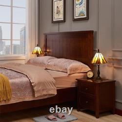 Tiffany Style Table Lamp for Living Room 3 Color-Temperature Stained Glass Sm