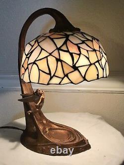 Tiffany Style Tinkerbell 50th Anniversary Stained Glass Lamp Limited Edition