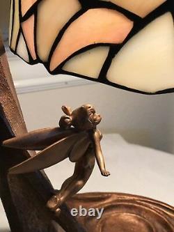 Tiffany Style Tinkerbell 50th Anniversary Stained Glass Lamp Limited Edition