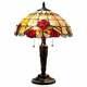 Tiffany Style Victorian Design 2-lt Stained Glass Accent Desk Table Lamp