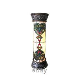 Tiffany Style Victorian Stained Glass Pedestal Floor Night Light ONE THIS PRICE