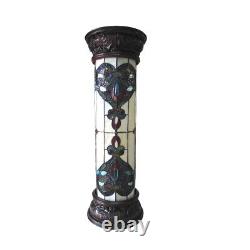 Tiffany Style Victorian Stained Glass Pedestal Floor Night Light ONE THIS PRICE